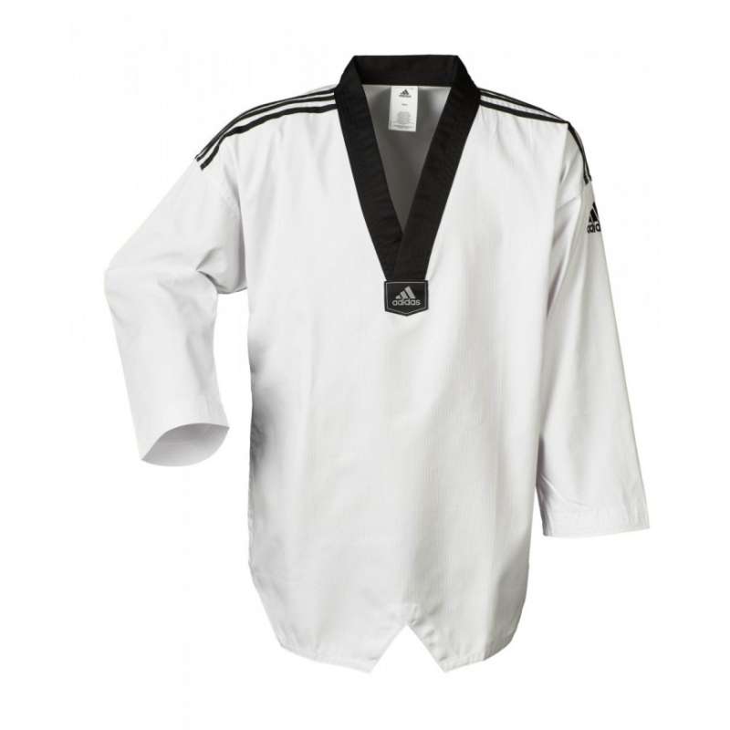 Dobok De Taekwondo Adidas Adi Club Ii Listras Pretas Loja Online