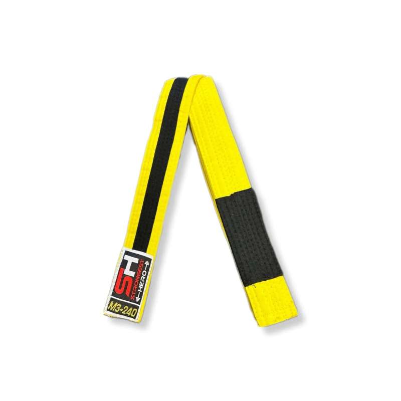 Faixa amarelo/preto SH de Jiu Jitsu brasileiro para crianças