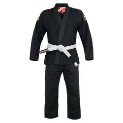 Kimono BJJ preto Buddha infinity + faixa branco 2