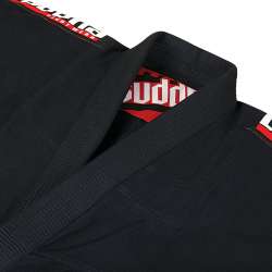 Kimono BJJ preto Buddha infinity + faixa branco 4