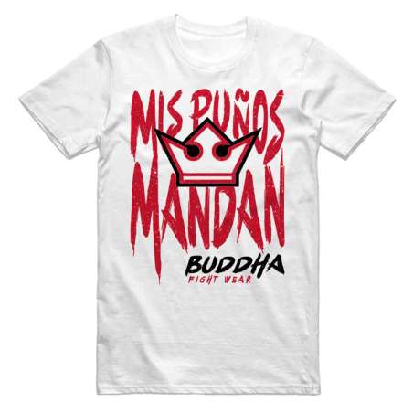 Meus punhos dominam a T-shirt branca Buddha