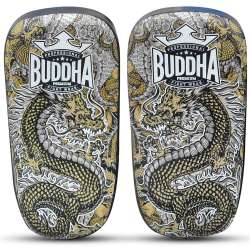 Paos curvos de couro de Buddha dragão branco 2