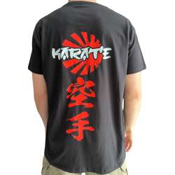T-shirt de karaté preta Utuk Fightwear