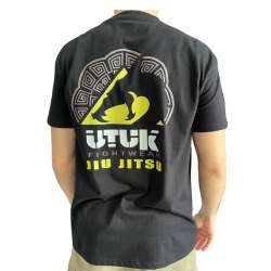 T-shirt preta de jiu jitsu da Utuk Fightwear