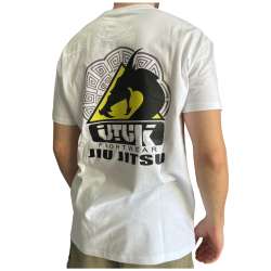 T-shirt branca de jiu jitsu Utuk Fightwear