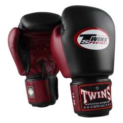 Luvas boxe Twins BGVL3 (vinho/preto)