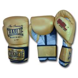 Luvas de Boxe Charlie Gel Metallic Ouro