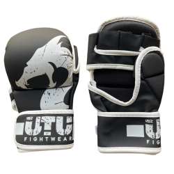 Luvas MMA sparring Utuk preto branco 1