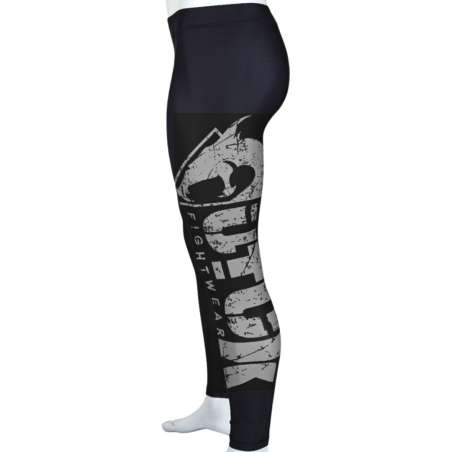 Calças de lycra MMA Utuk preto prata