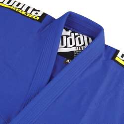 Kimono BJJ infinito Buda azul real + cinto branco 3