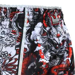 Calções de Muay Thai Buda dragão vermelho 2