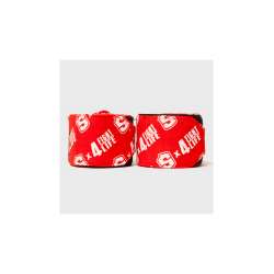 Ligaduras de boxe Shark F4L vermelho 5 metros 3