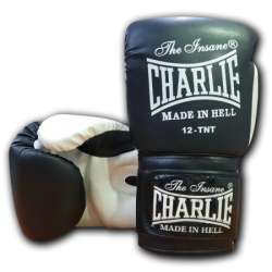 Luvas de boxe Charlie kaos preto branco