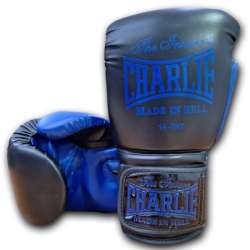 Luvas de boxe Charlie kaos preto azul