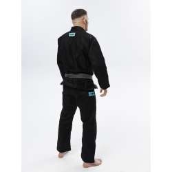 Kimono BJJ Manto X5 turquesa preto 8