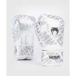 Luvas de muay thai Venum contender 1.5 branco prateado