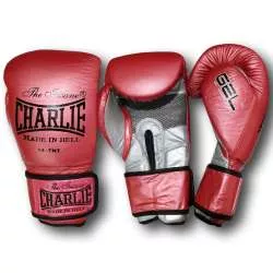 Luvas boxe Charlie Metallic vermelha