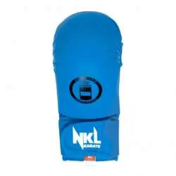 Luvas de karate NKL azul (sem dedo)