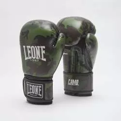 Luvas kickboxing Leone camo (verde)