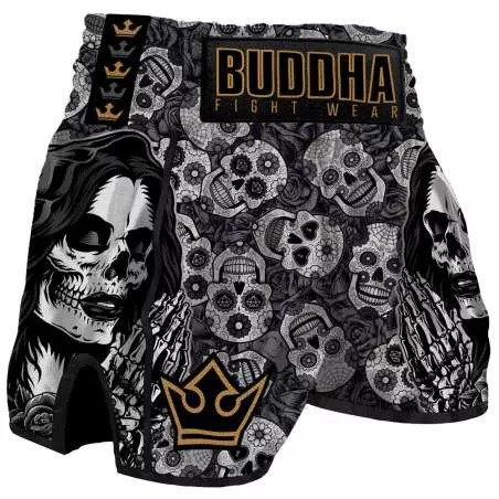 Buddha muay thai shorts mexican (preto)