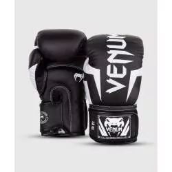 Luvas de boxe Venum Elite preto branco (1)