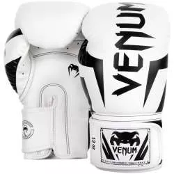 Luvas de boxe Venum Elite branco preto