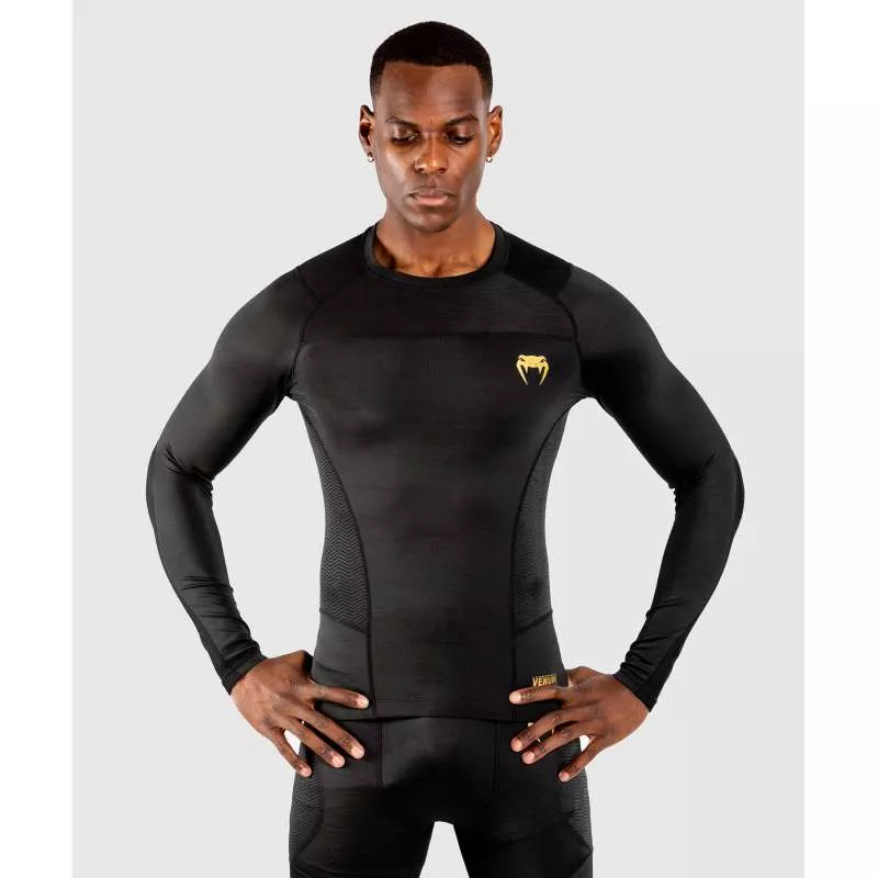 Lycra de manga comprida Venum g-fit (preto/ouro)