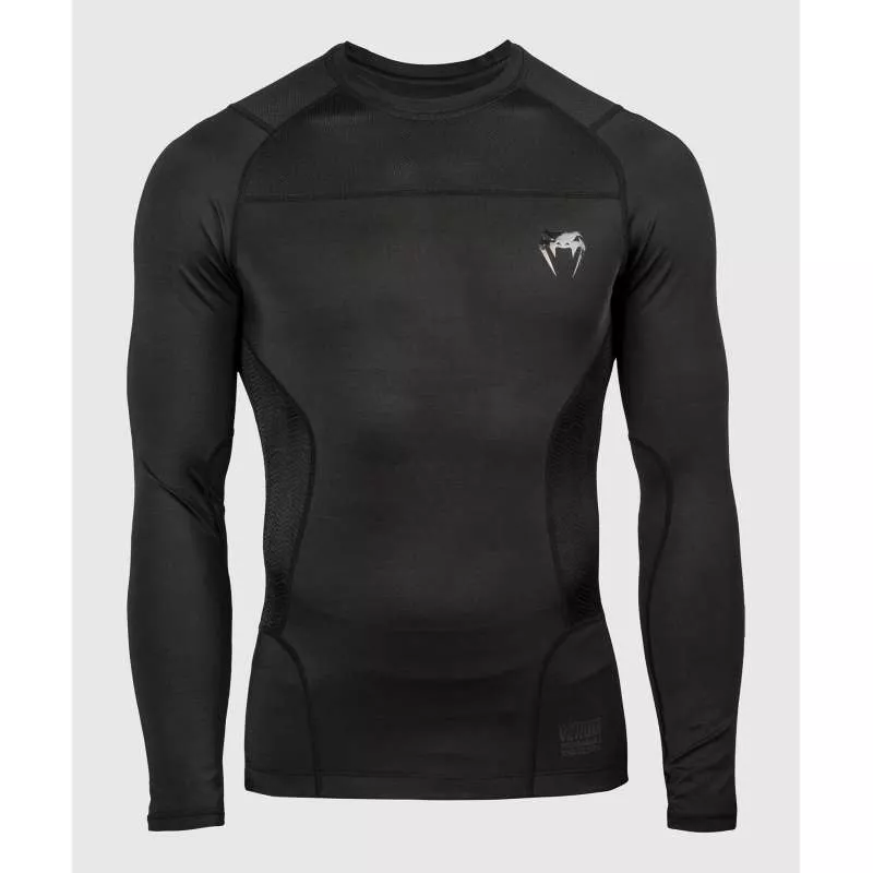 Rashguard grappling Venum g-fit (preto/preto)