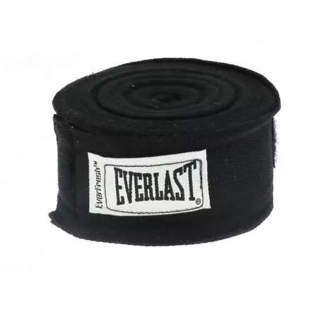 Ligaduras muay thai Everlast 457cms (preto)