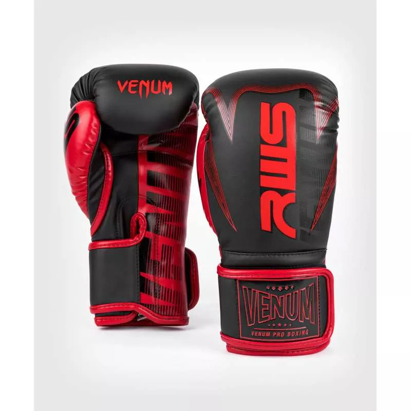 Luvas muay thai Venum RWS (preto/vermelho)