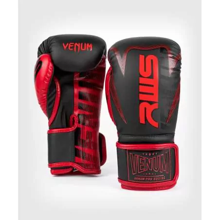 Luvas muay thai Venum RWS (preto/vermelho)