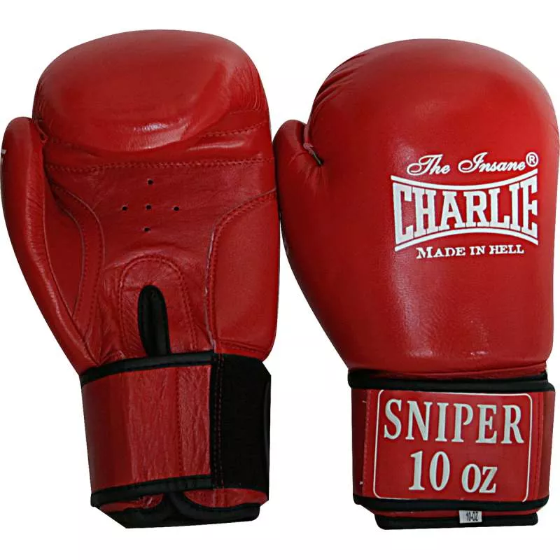 Luvas de boxe Charlie sniper amateur (vermelho)