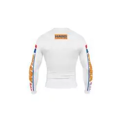 Rashguard Shark lycra 24/7 branca (1)