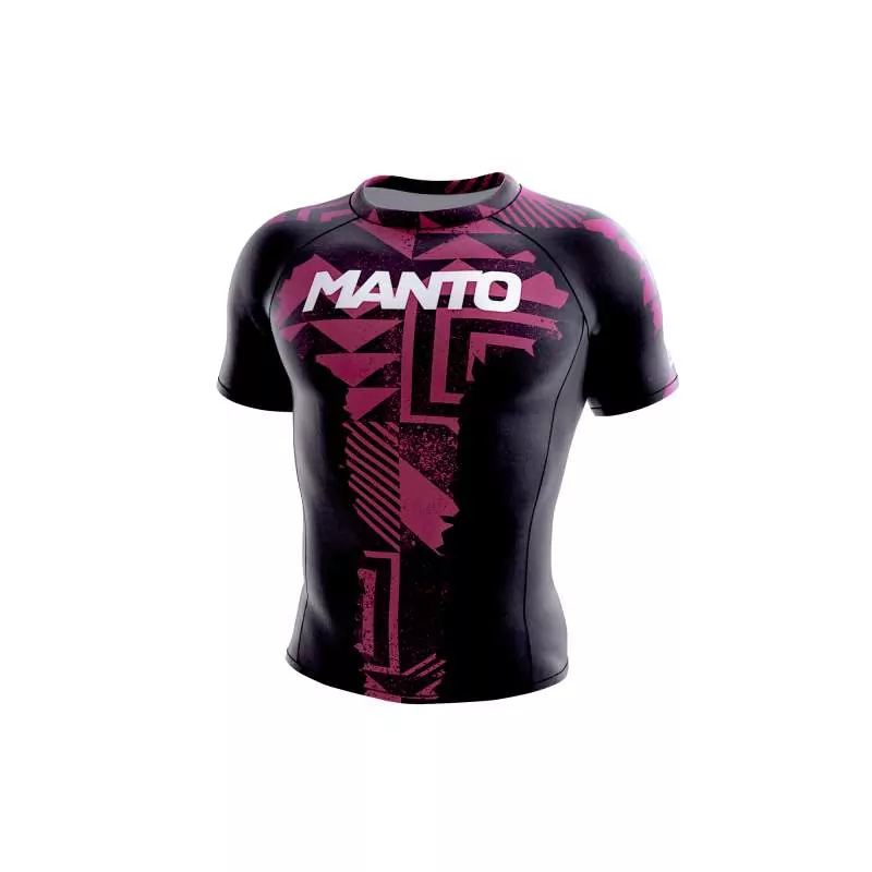 BJJ no gi Manto lycra fragments (preto/vermelha)