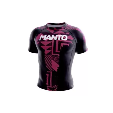 BJJ no gi Manto lycra fragments (preto/vermelha)