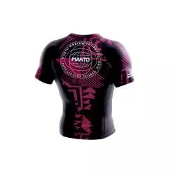 BJJ no gi Manto lycra fragments (preto/vermelha)1