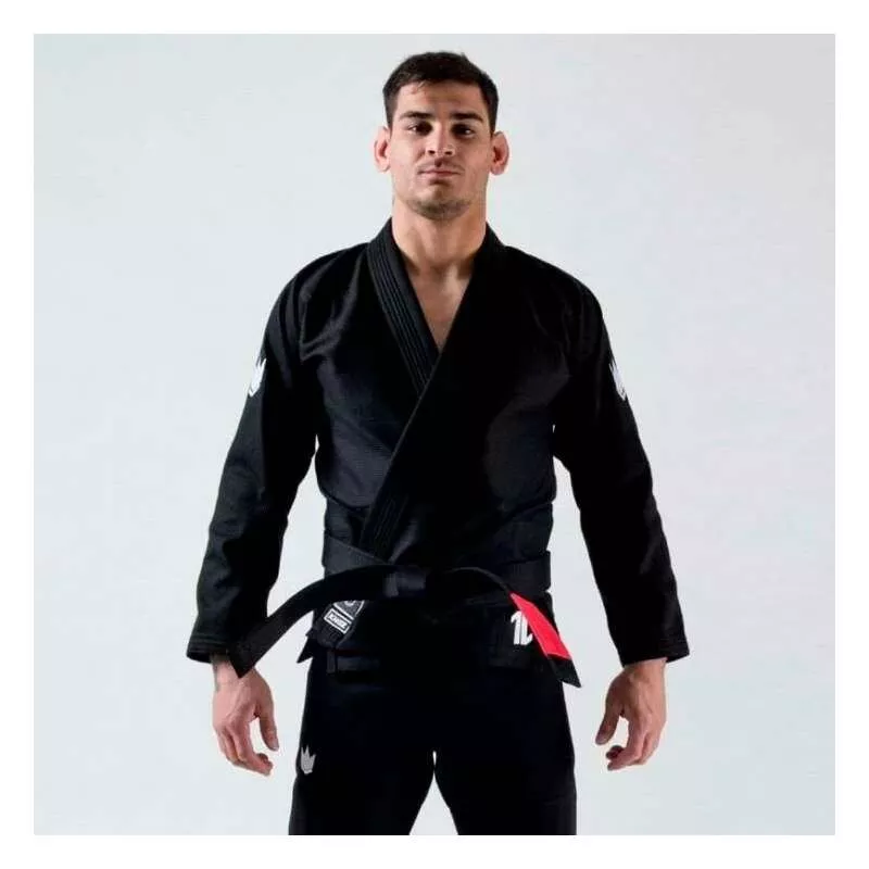 Gi BJJ Kingz the one + faixa branca (preto)