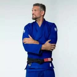 Quimono BJJ Kingz the one + faixa branco (azul) 1