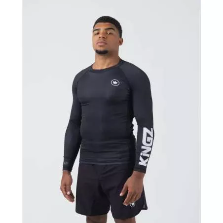 Rashguard Kingz kore V2 (preta) manga comprida