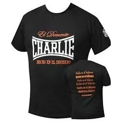 T-shirt Charlie Made in Hell preta