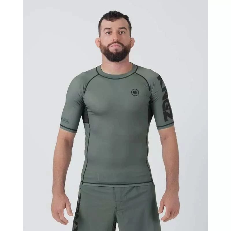 Rashguard MMA Kingz kore V2 (verde) manga curta