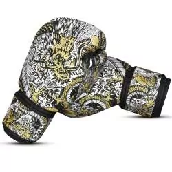 Luvas muay thai Buddha fantasy dragón (branco) 1