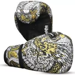 Luvas muay thai Buddha fantasy dragón (branco) 2