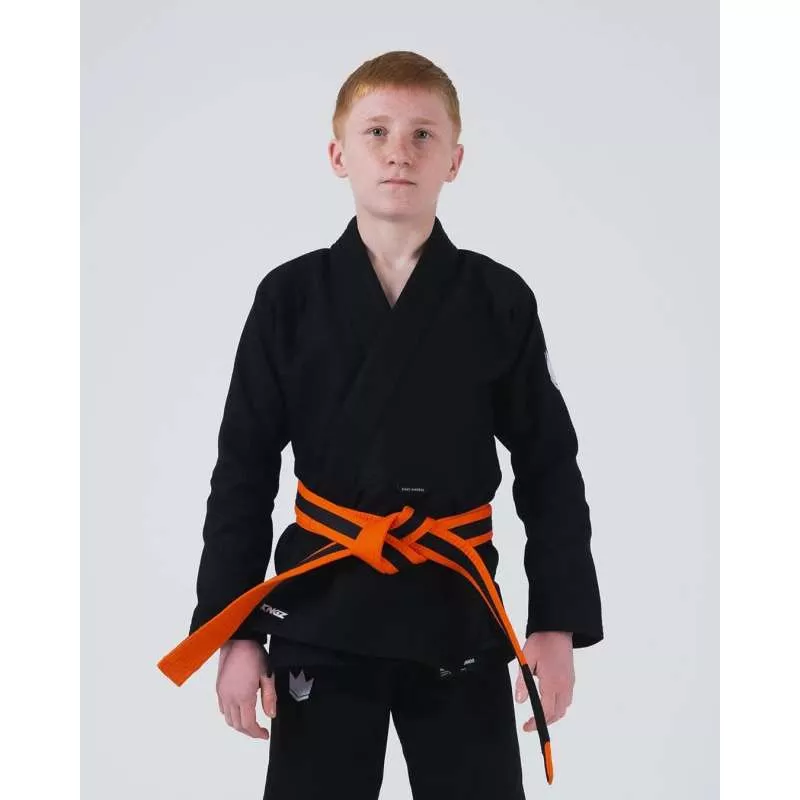 Kimono jiu jitsu infantil Kingz kore V2 (preto)