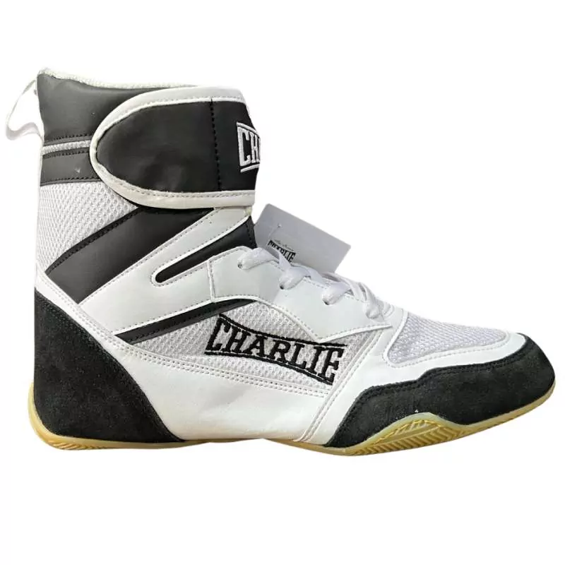 Botas de boxe Charlie ring pro (branco)