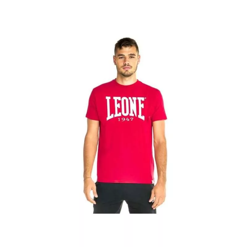 T-shirt basic de manga curta Leone (borgonha)