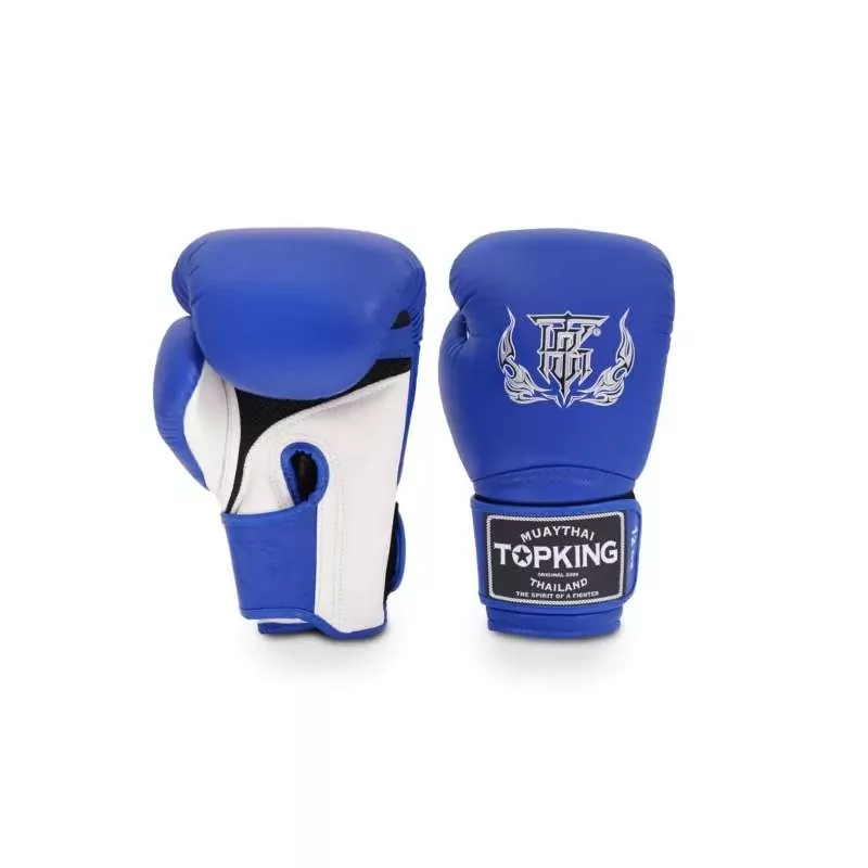 Luvas Top King super air double tone (azul/branco)