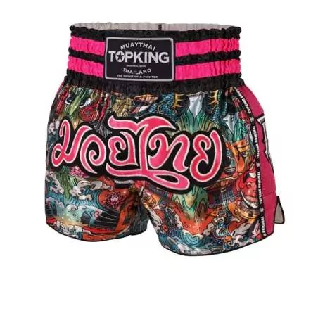 Calções de muay thai TopKing 227 (cor de rosa)