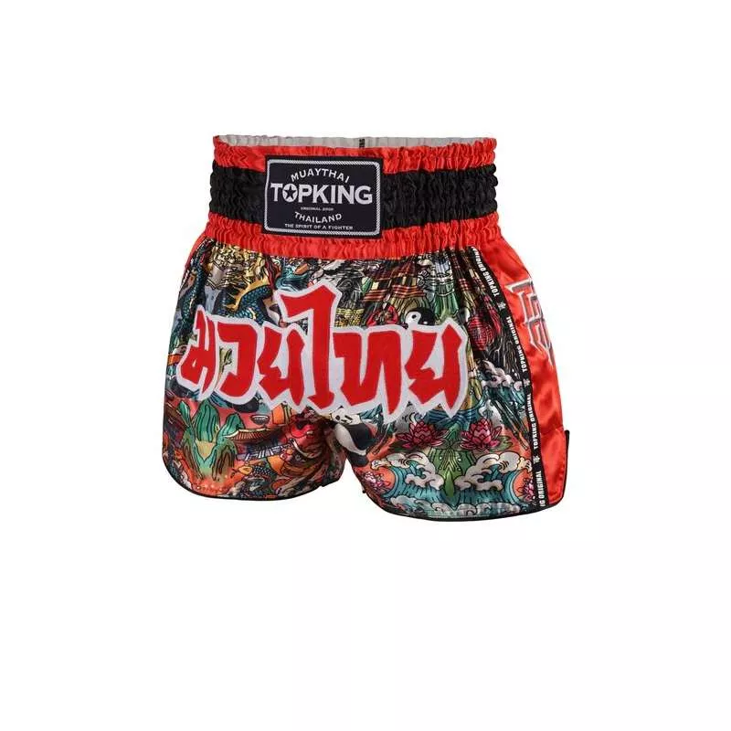 Calções de muay thai TopKing 226 (vermelho)