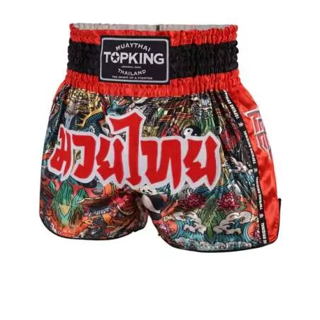 Calções de muay thai TopKing 226 (vermelho)